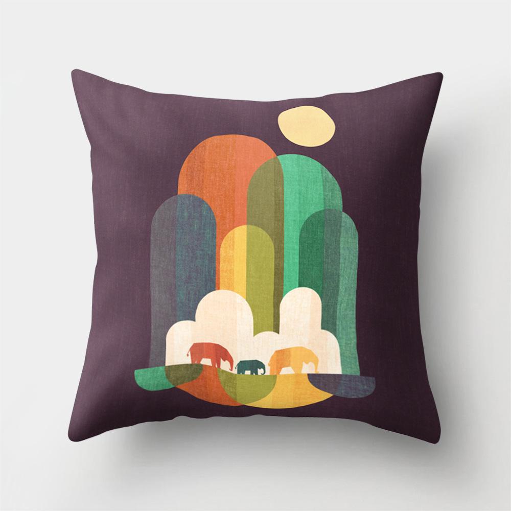 Car Cushion Pillow Case Yiwu Pillow Sofa Pillow Case Creative Home Polyester