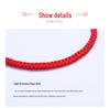 Dragon Knot 3.5mm Red Rope Bracelet, Hand-Woven for Benming Year, Wearable with Gold and Silver Jewelry.