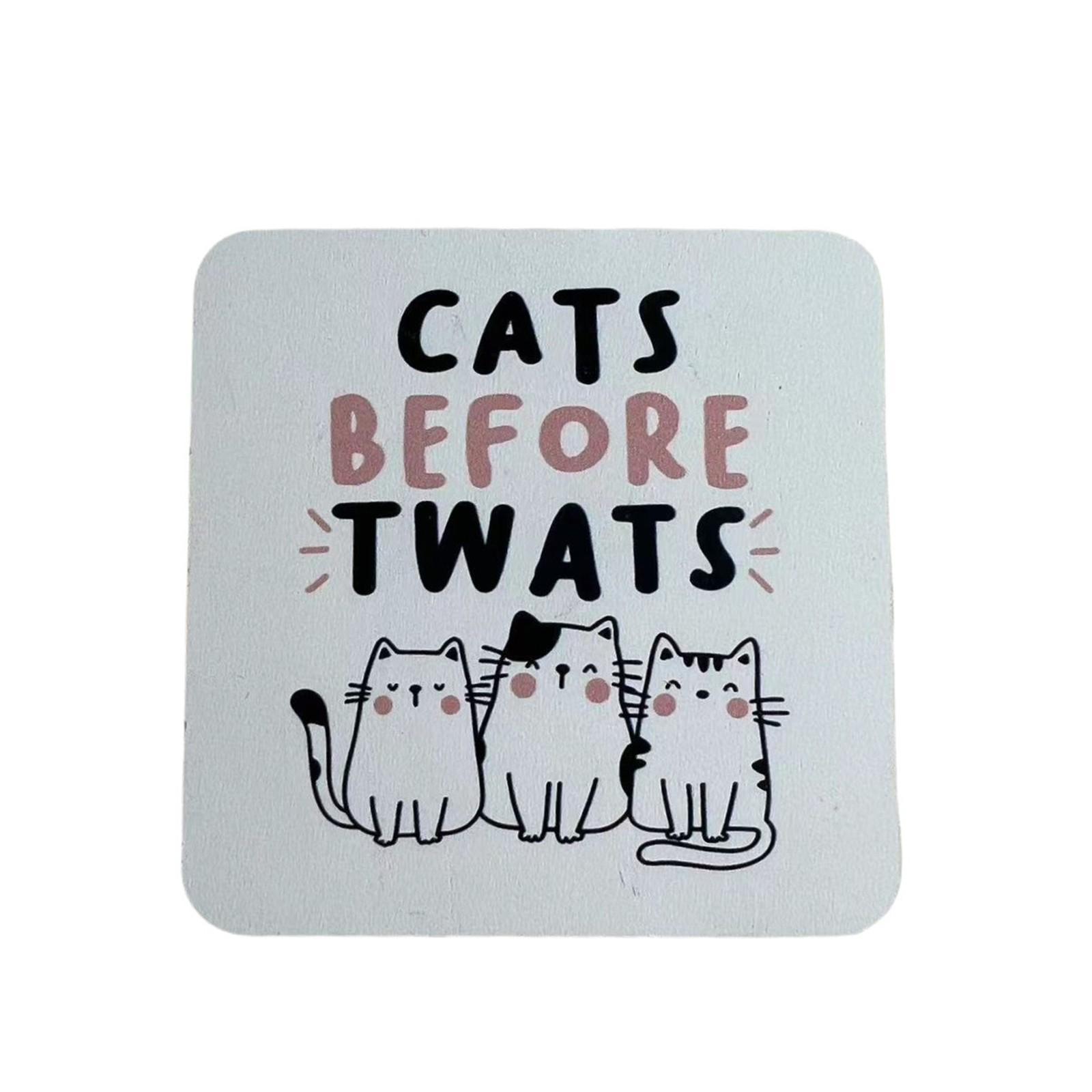 

Минималистичный Деревянный Декоративный Настенный Дисплей Деревянное Ремесло Коты Перед Котами One Size