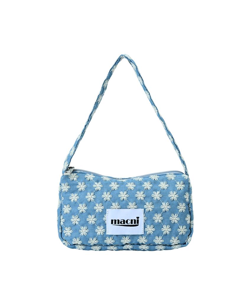 Macni Flower Mini Pouch Shoulder Bag Sky Blue