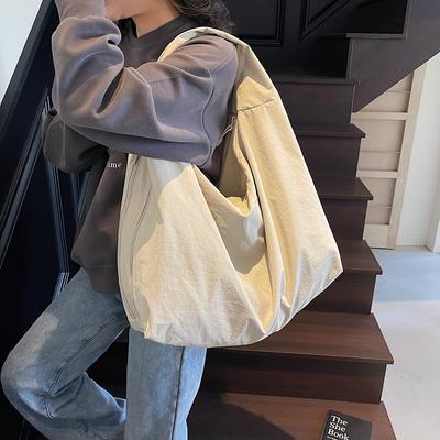 Large Capacity Waterproof Nyl Shoulder Bags Women Korea Style Cloth Casual Totes Lazy Stye Leisure Or Travel Sling Packages