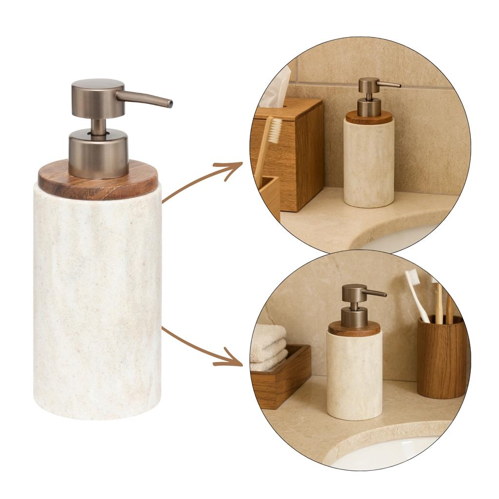 Beige Como Bathroom Dispenser
