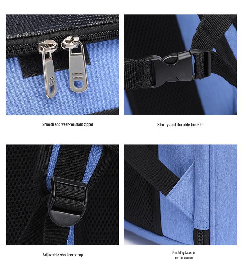 Breathable Expandable Pet Backpack: Portable, Foldable Carrier for Cats and Dogs