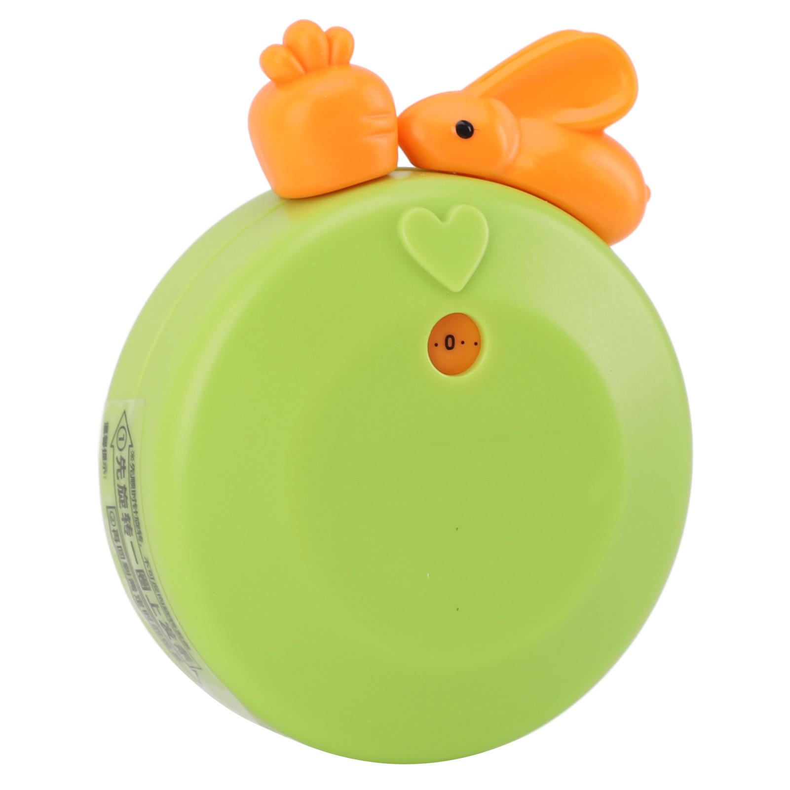 

Cartoon Rabbit Kitchen Timer Mechanical Manual Timer Alarm Reminder Timepiece Countdown Tool for Home Green зелёный