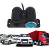 Car Lighter Fast Charging Universal Car Charger with Double USB Port Car Interior Accessories for Tablet Smart Phone MP3 Player