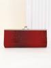 Classic Textured Animal Skin Pattern Coin Purse, Clutch Purse Evening Bag for Women, Glitter Evening Envelope Handbag