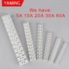 Nylon Terminal Blocks 5/10/20/30/60/100A Plastic 12P Bit Wire Connector With Fixed Screws Mounting Wiring X3-1012