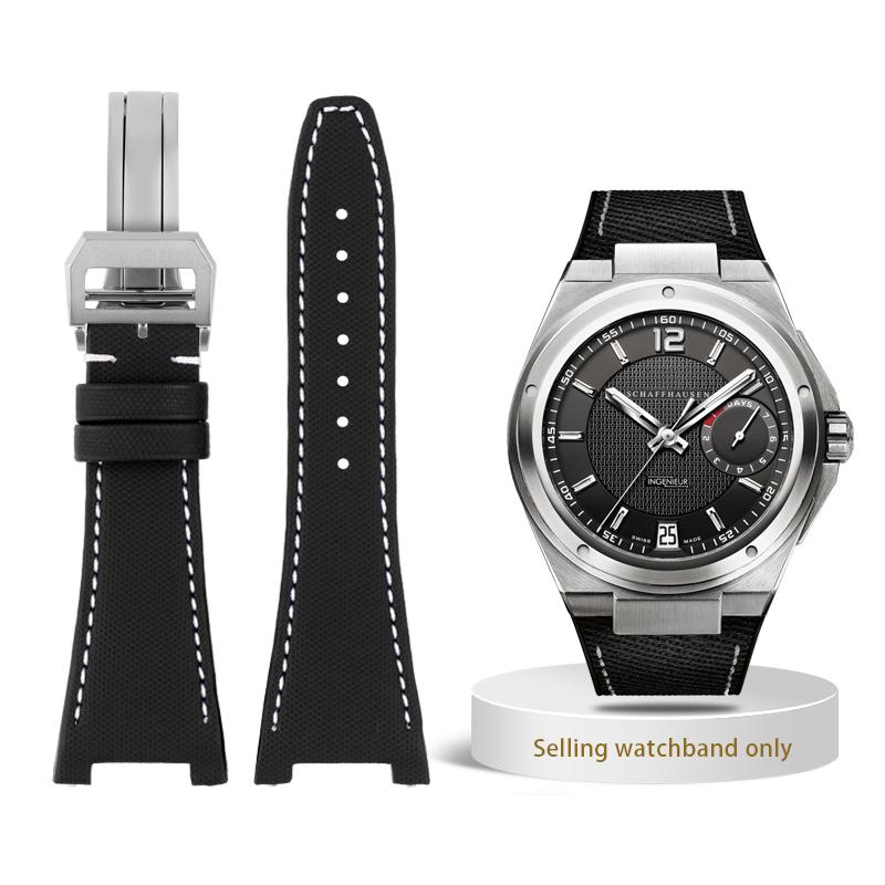 Curea de ceas de 28 mm pentru ceas IWC Engineer Curea cu crestătură Seria IW500501 IW378507 IW322703 Curea de ceas din piele naturală Nylon Brățară