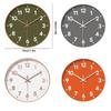 30cm Plastic Wall Clock Battery Operated Silent Non-Ticking Clock Decorative Simple Style Living Room Bedroom Home Decoration