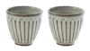 Marui Seito Teacups, Stylish 230ml Shigaraki Ware Hechimon Teacups (Set of 2)
