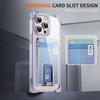 For iPhone 15 Pro Max Case Reinforced Corners TPU + Acrylic Phone Cover with Kickstand Card Holder