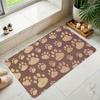 1PC Paw Print Pattern Kitchen Rug Non-Slip Door Mats Pop Design Bathroom Rug Bath Mat Carpet for Home Sink Laundry Decor