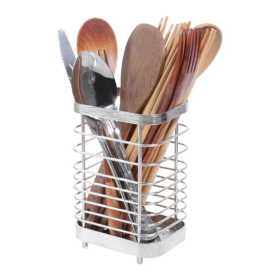 Toski Cutlery Holder, Cutlery Stand, Chopstick Holder, 18-8 Stainless Steel, Waterproof, Rust-Resist