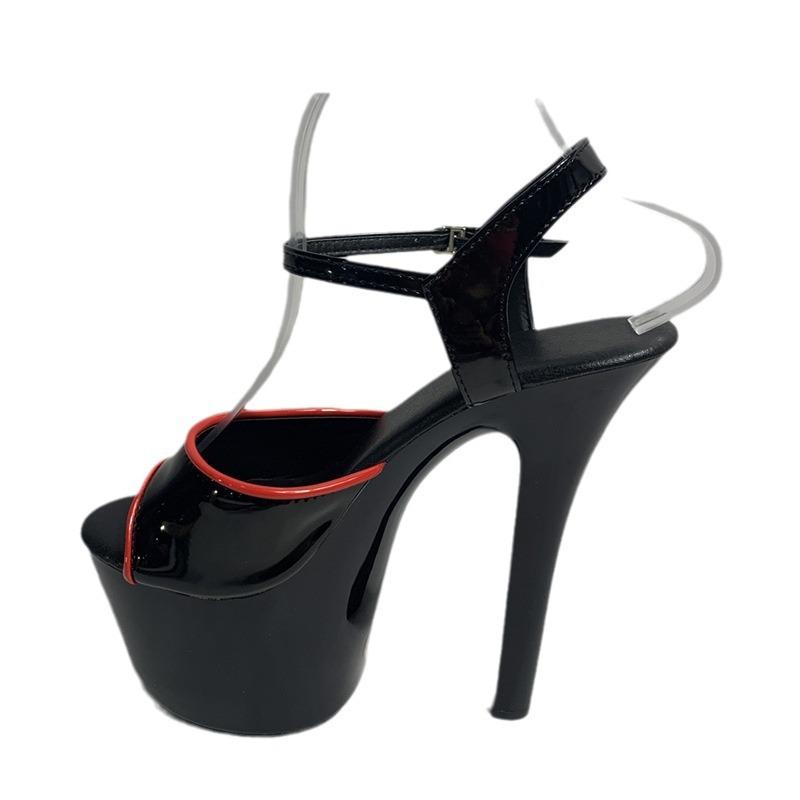 2025 new women's sandals summer new hate the sky high fish mouth shoes high heel waterproof table women's shoes sandals thin heel super high heel