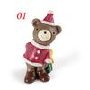 Hot Xmas Tree Exquisite Christmas Ornaments Santa Clause Resin Craft Miniature Figurine