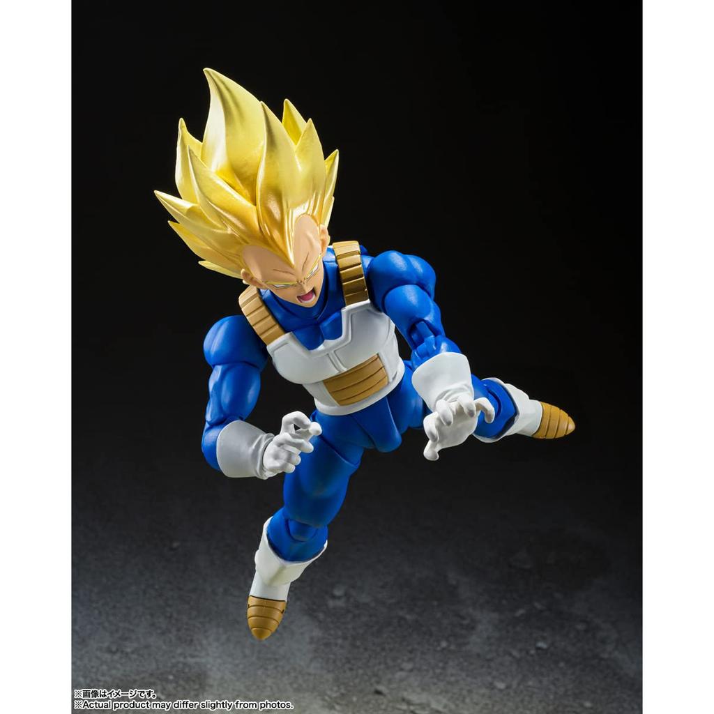 TAMASHII NATIONS S.H. Figuarts Dragon Ball Z Super Saiyan Vegeta - Awakening Saiyan Blood 135mm PVC & ABS Action Figure