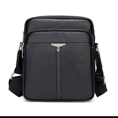 Genuine Leather Men's Bag Men's Single-shoulder Bag Multi-layer Large-capacity Crossbody Bag Crossbody Backpack Single Backpack