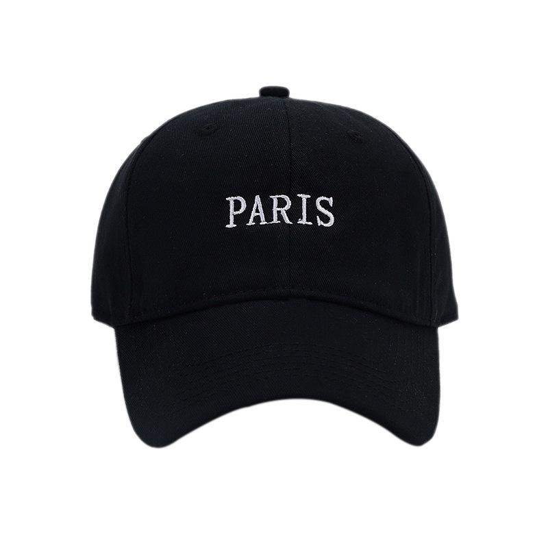 New British Style PARIS Embroidered Baseball Cap for Men and Women, Autumn Fashion Simple Casual Face Small Cap, Trendy