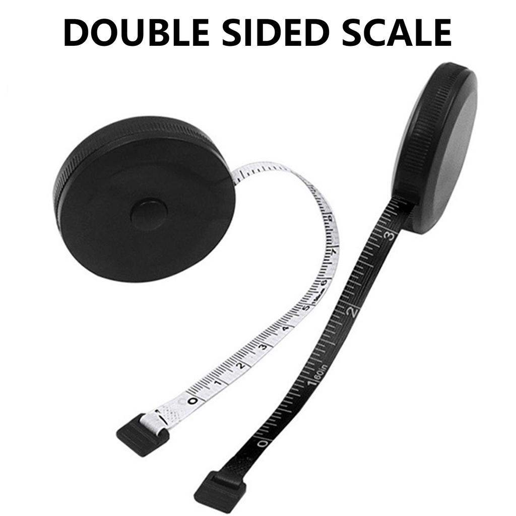Tape Measure 150cm/60in Double Scale Measuring Tape Portable Clothing Sewing Tools Retractable Soft Boby Measuring Tape