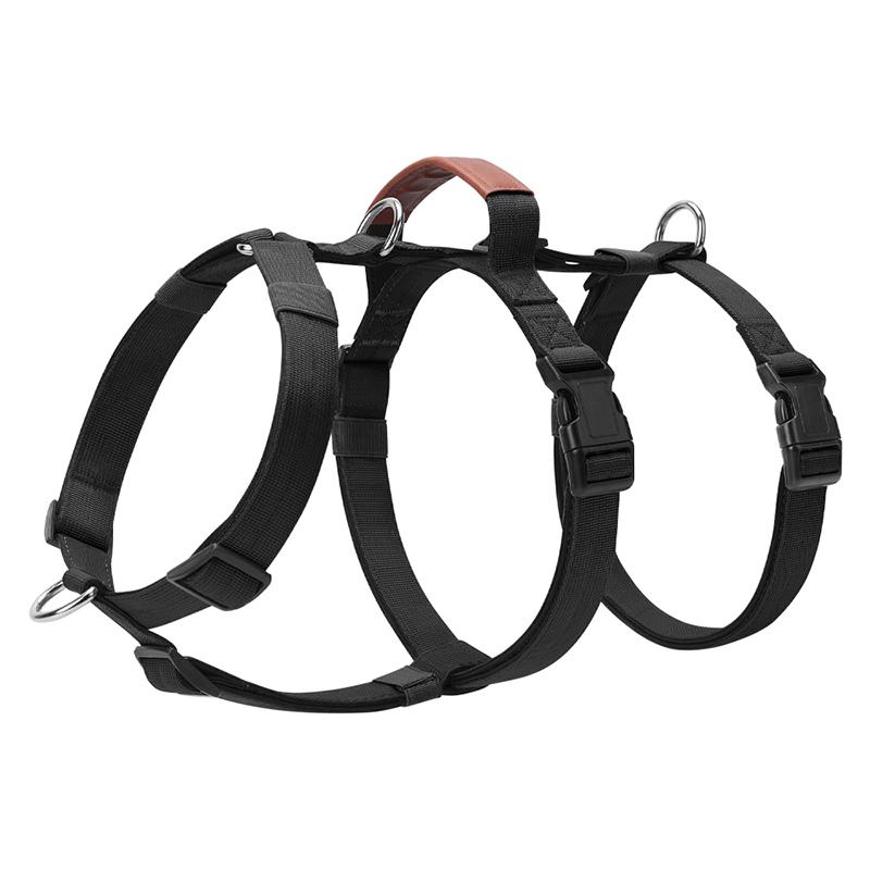 Escape-Proof Nylon Dog Harness with Handle Adjustable No-Pull Pet Harness for Medium Large Dogs Golden Retriever Husky Supplies