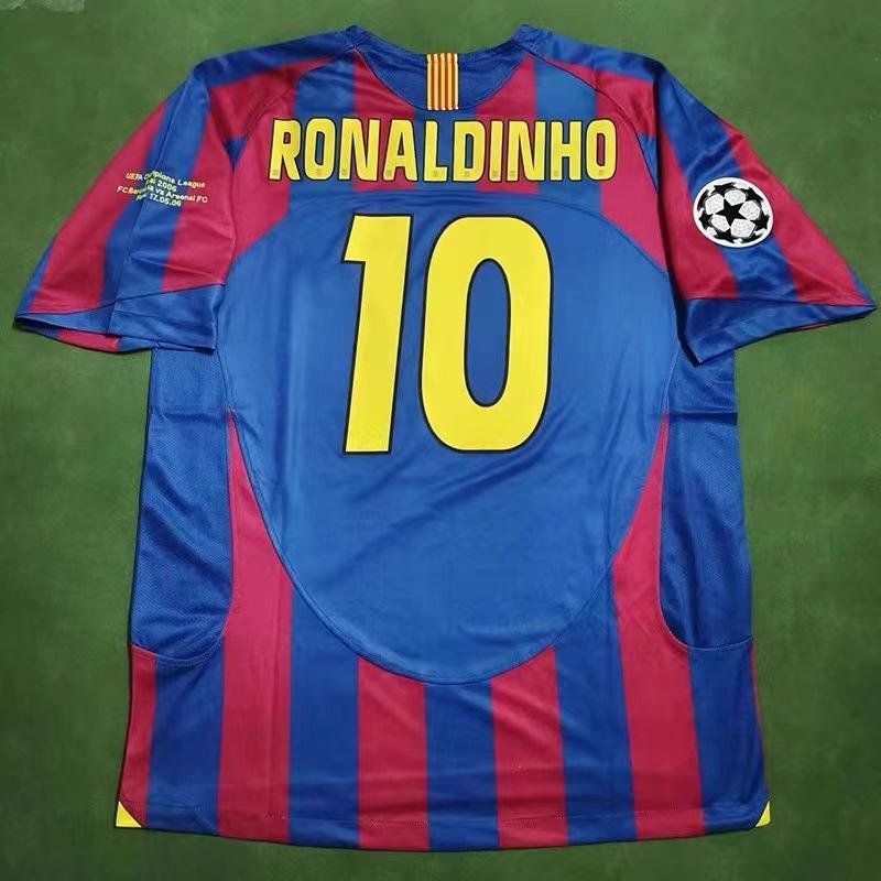 Vintage Jersey Football Uniform Classic Henry AC Ronaldo Rolca Beckham Jersey