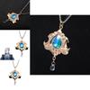 Neuvillette Water Dragon King Judge Crystal Necklace Jewelry Accessory For Cosplay Costumes And Parties