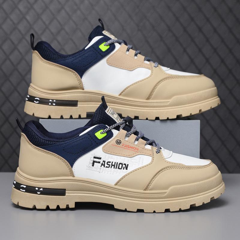 Cross-border men's shoes low-top Martin shoes British style trend platform spring new students outdoor casual shoes tooling shoes