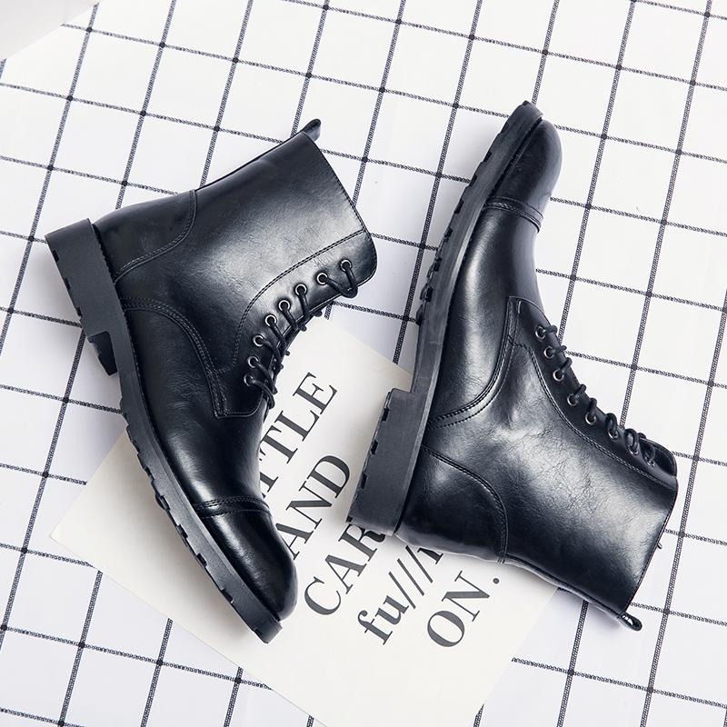 British Style Retro Brown Men's Chelsea Boots Ties Men's Business Casual Shoes Commuting Versatile Workwear Short Boots Daily