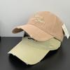 Fashion Hat Four Seasons Big Head Circumference Simple Baseball Cap Embroidery Letter Cap Casual Versatile Outdoor Casual Sunscreen Cap