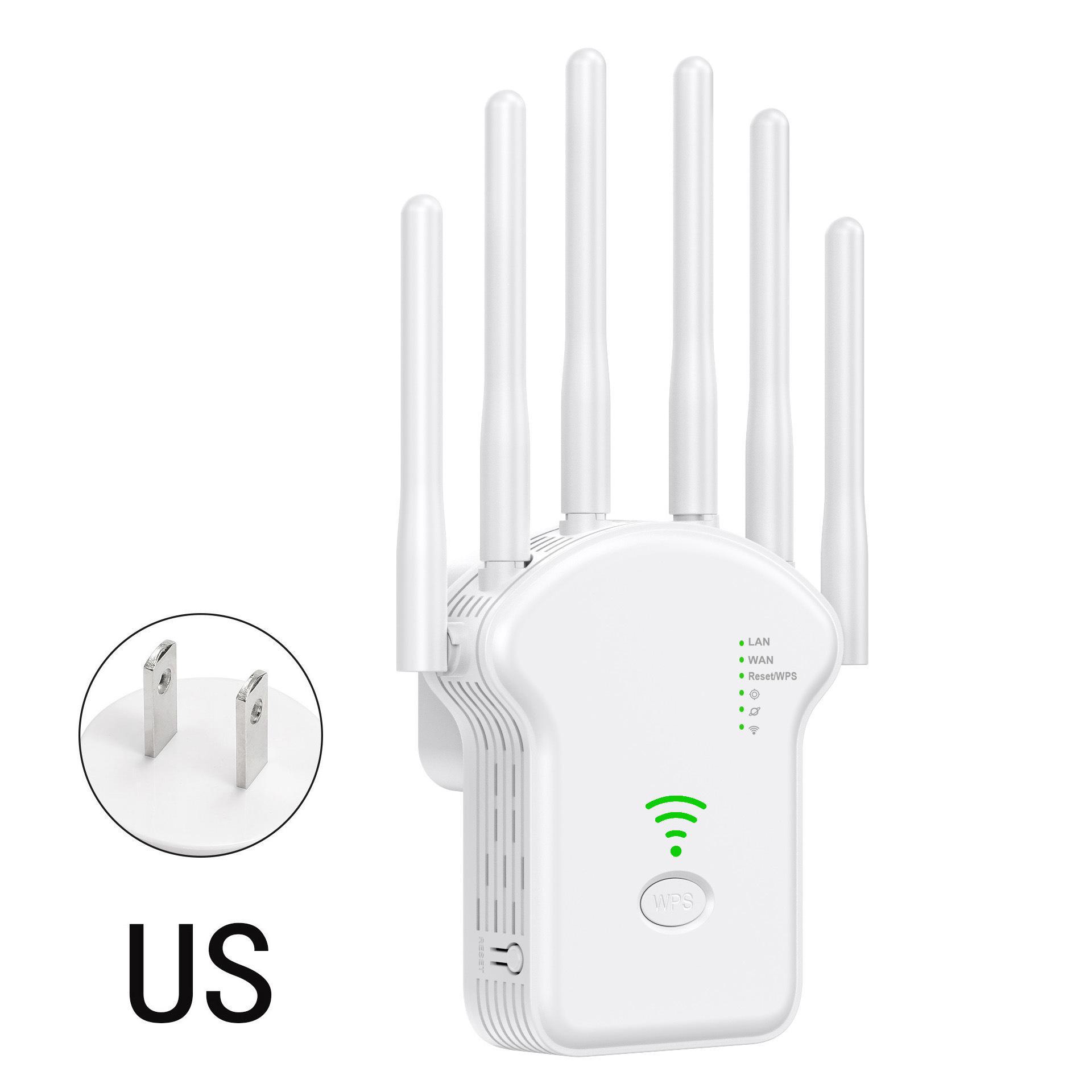 

Dual-Band 1200M WiFi Signal Amplifier & Network Extender Router 300M US U13 білий