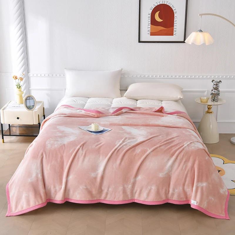 White Floral Throw Blanket Luxury Warm Fuzzy Soft Cozy Flannel Blanket for Home Sofa Couch Chair Decorative Bedroom Bed Blankets