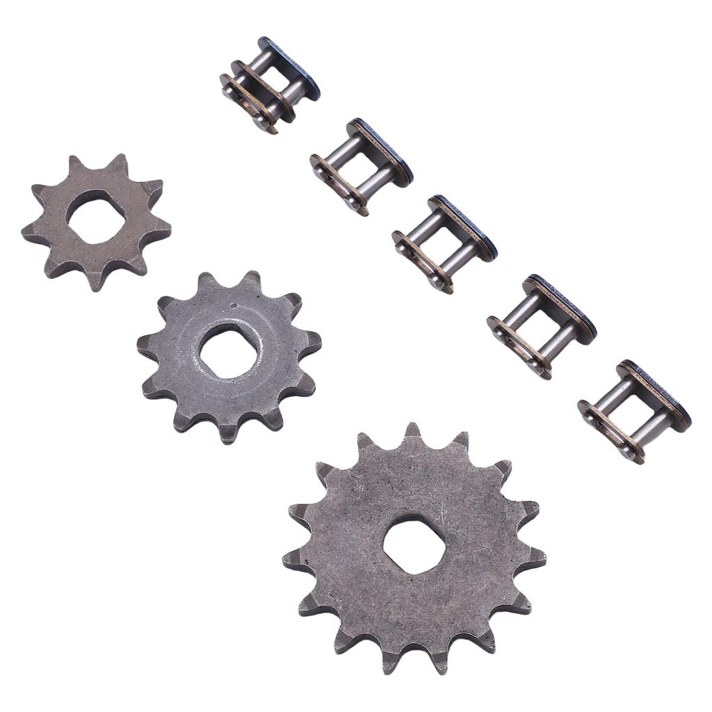 3 szt. Zębatki 9T 11T 15T Zębatki ze stali o wysokiej wytrzymałości i ogniwa główne łańcucha do łańcuchów T8F