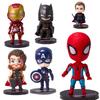 Pvc Avengers Birthday Cake Decoration Toys Featuring Iron Man And Captain America Perfect For Kids' Parties
