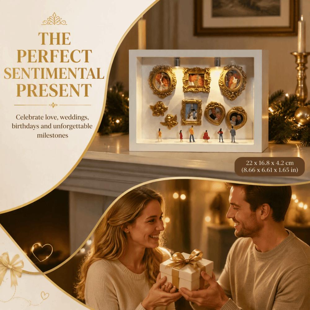 Romantic DIY Mini Museum Photo Frame Vintage Creative Memory Display Kit Wedding Gift