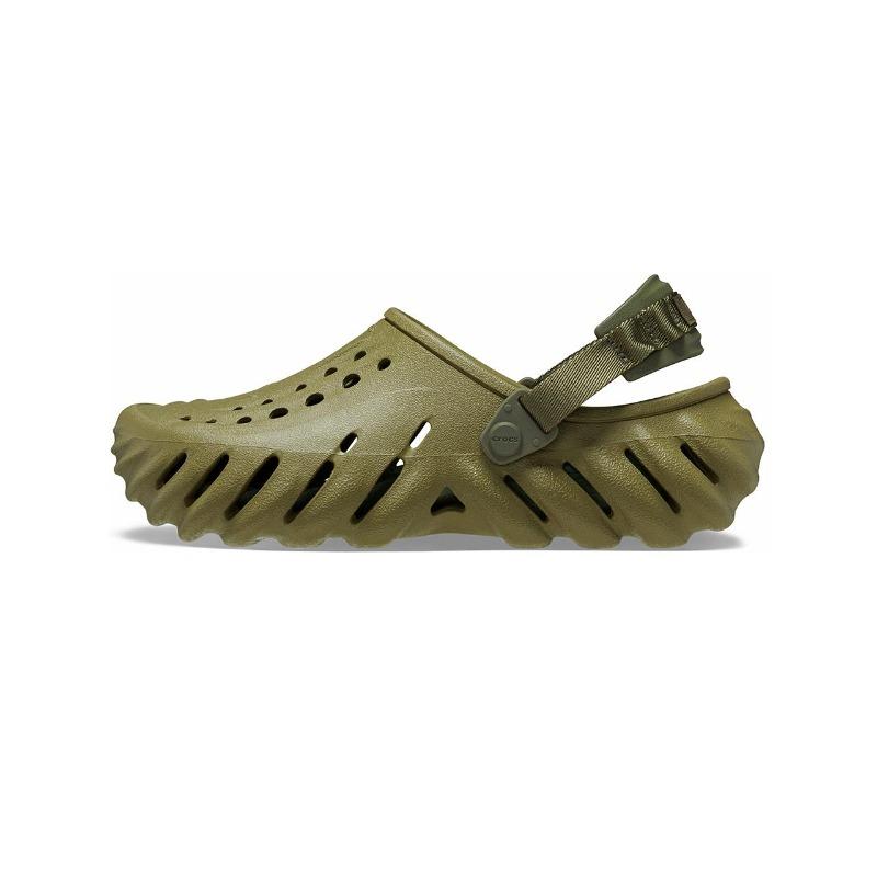 Crocs Unisex Aloe Green EVA Closed Toe Slip On 2cm Clogs 207937-3UA