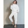 2025 Autumn/Winter Women's Fashion Loose Zipper Stand Collar Hoodie & Casual Two-Piece Set