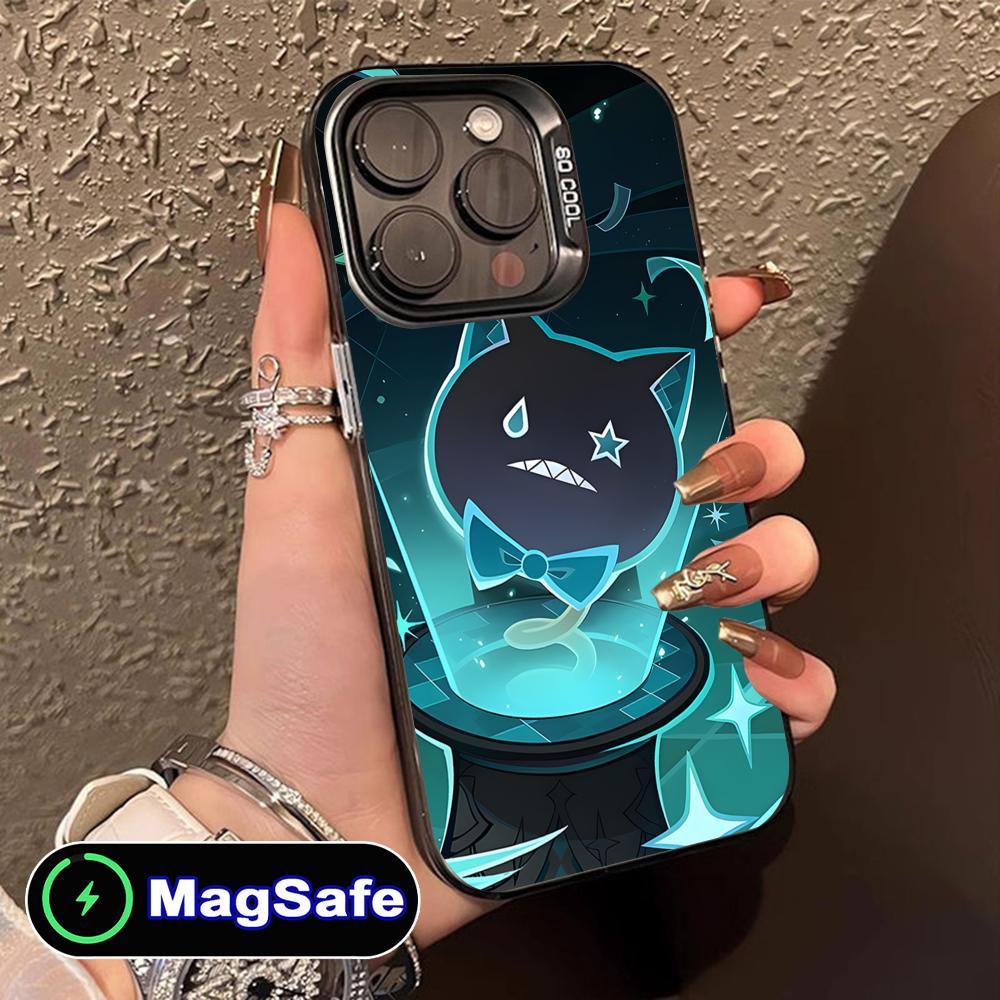Game GI Lynette Translucent MagSafe Mobile Phone Case for iPhone 17 16 15 14 13 12 11 Air Pro Max Plus Colorful Cover