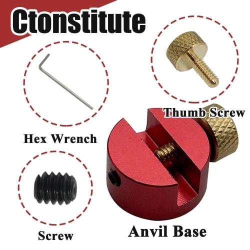 Gugaguga AB1 Lock-n-Load Metal Anvil Base Kit (1 Set) for Length Measurement, Compatible with Comparator Bushings, Replacement for Caper Base Anvils