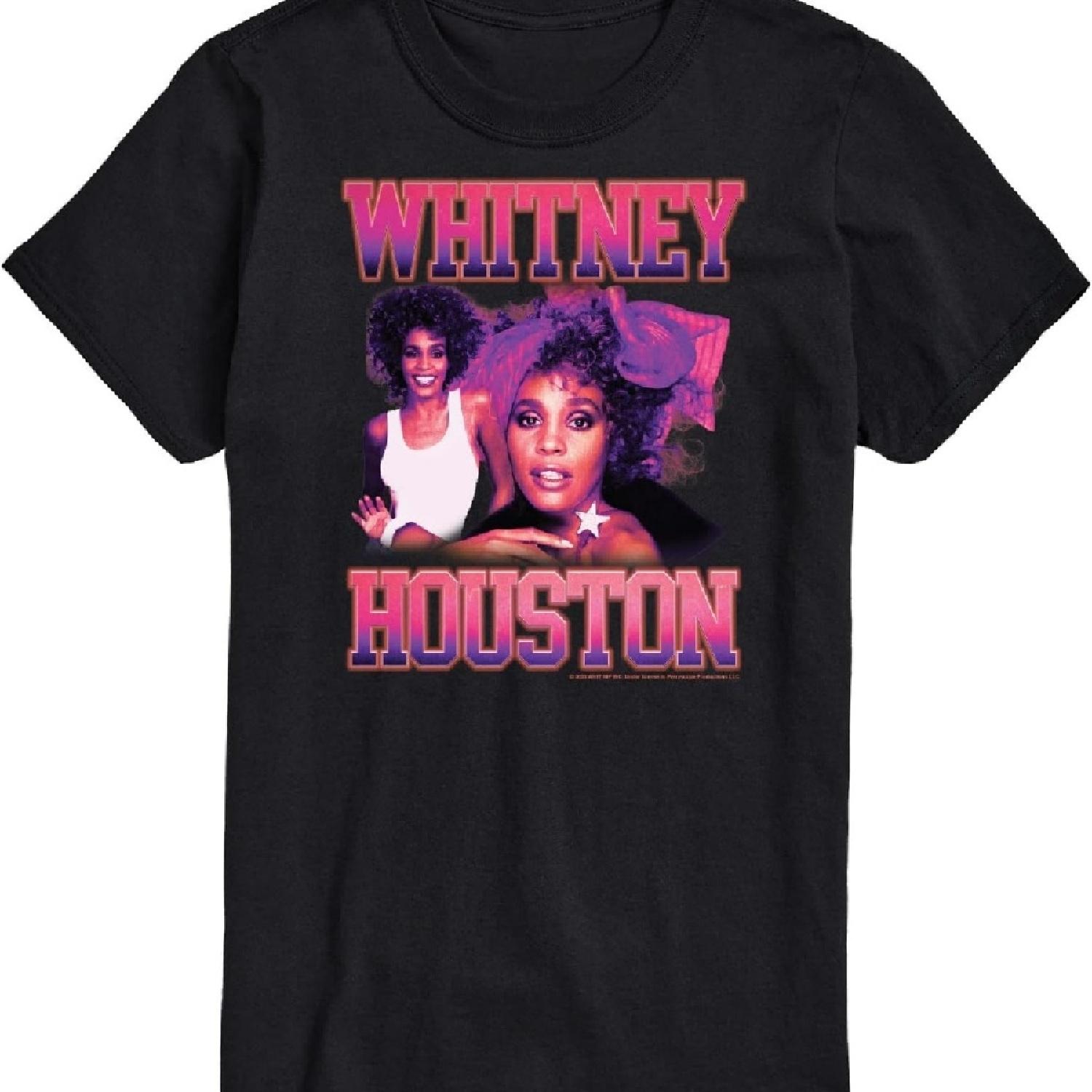 

HYBRID APPAREL - Whitney Houston - Vintage Whitney - Men s Short Sleeve Graphic T-Shirt XXXXXL чорний