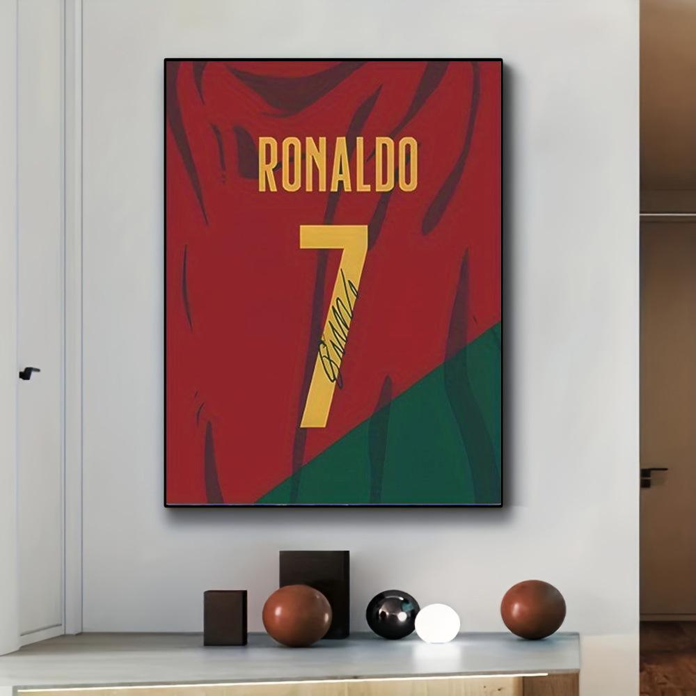 Inspirational Football Star Sports Art Poster for Gym, Men's Living Room, Bedroom, Study, or Office