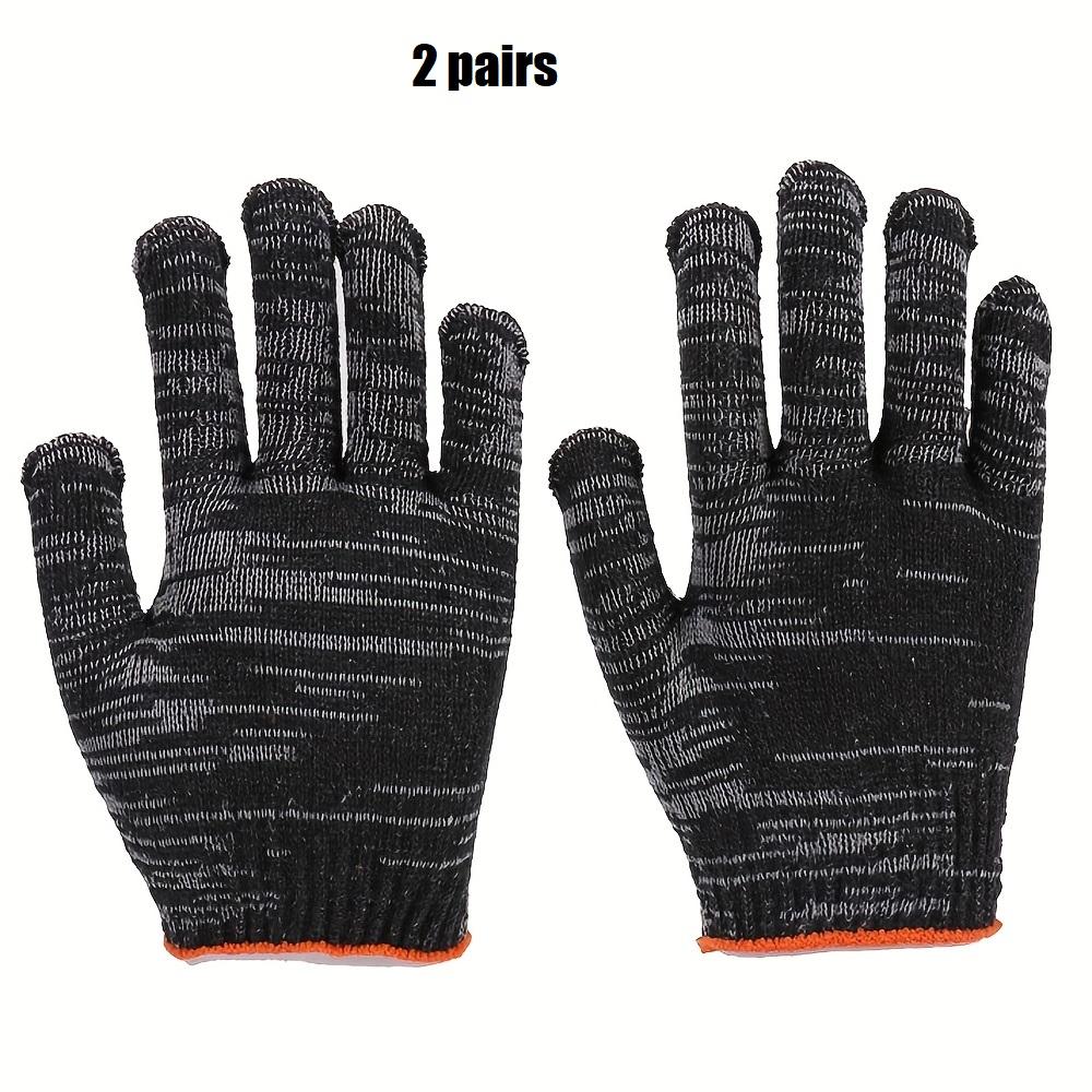 

2/8pairs Mens Unisex Wear-Resistant Anti-Slip Labor Protection Gloves for Factory Repair Construction Work - Line Gloves