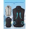 Men's Outdoor Cooling Vest with Fan for Heatstroke Prevention and Electric Welding Protection