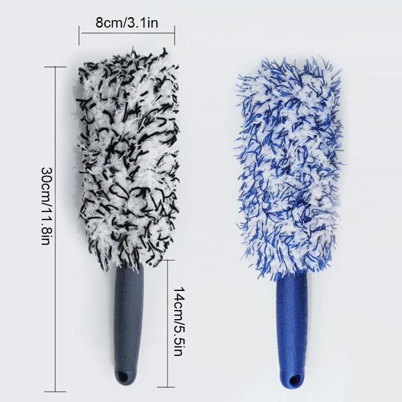 Perie Curățare Jantă Roată Auto Portabilă Pluș Perie Butuc Roată Auto Instrument Spălare Îngrijire Detailing Auto Perie Îndepărtare Praf