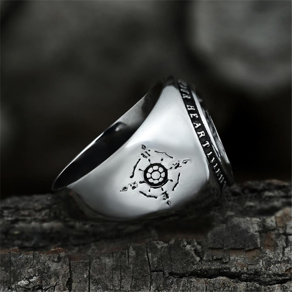 Hip Hop Trend Retro Simple Trend Punk Rock Viking Alloy Anchor Ring for Men Street Accessories