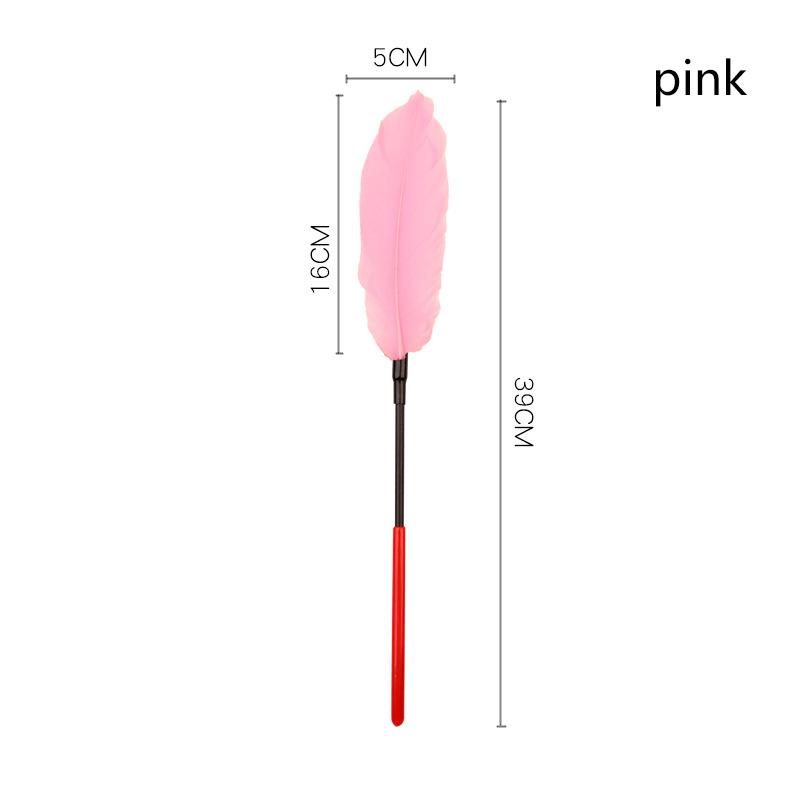 Feather Tickled Erotic Feather Whip Spank Flogger Bondage Blindfolded Stimulation Teasing Stick Adult Toys