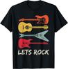 Zagrajmy Rock n Roll Gitarę Retro Prezent Mężczyźni Kobiety Koszulka