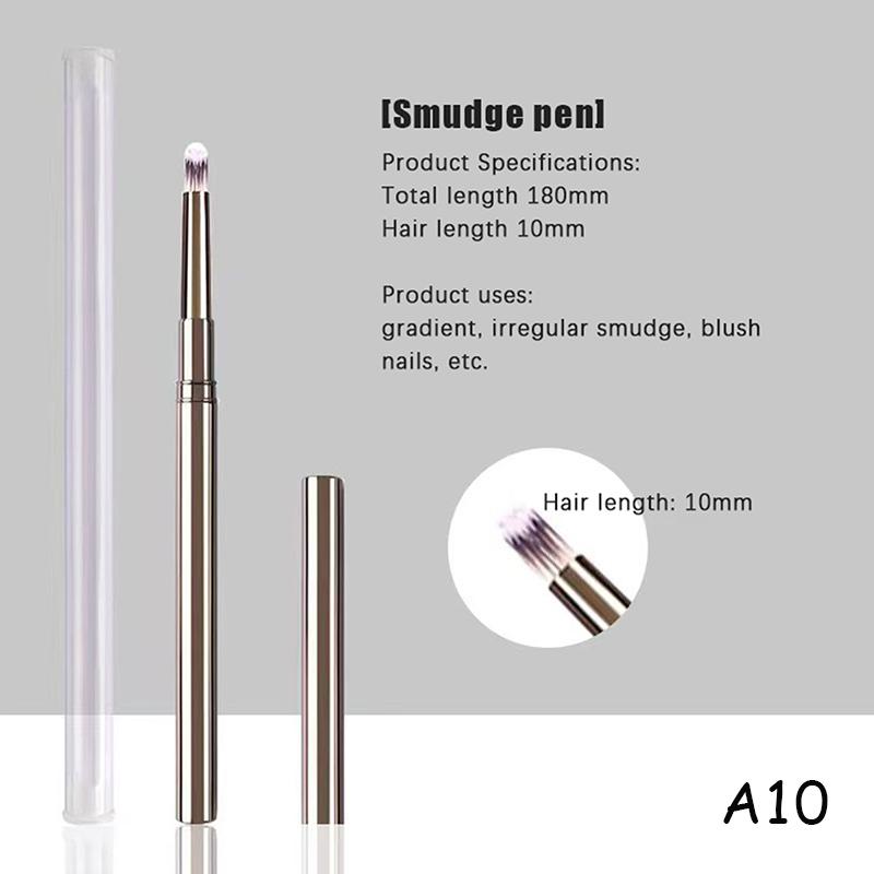 Nail Glue Phototherapy Brush UV Gel Painting Pen Nail Art Drawing Liner Brush Metal Manucure Professionnel Brushes Tools