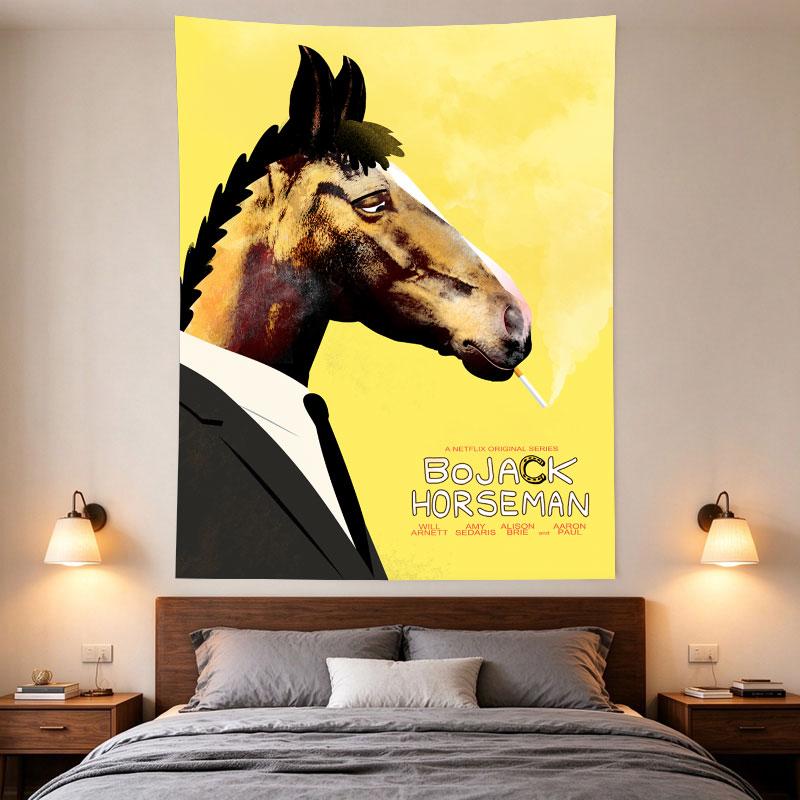 Bojack Horseman Smoking Horse Yellow Series Poster