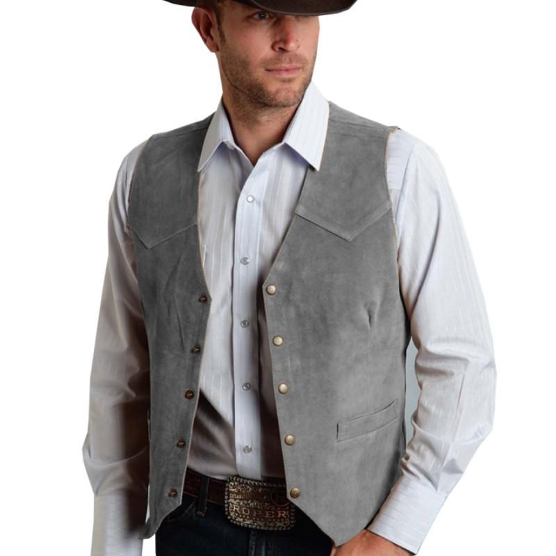 Men's Business Slim-Fit Vest Gentleman's Simple Suit Vest