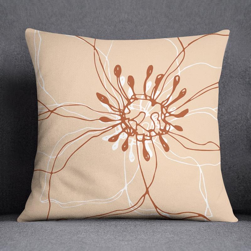 Art Abstract Design Printed Pattern Cushion Cover for Home Living Room Sofa Office Bedroom Car Decoration Pillow Cover